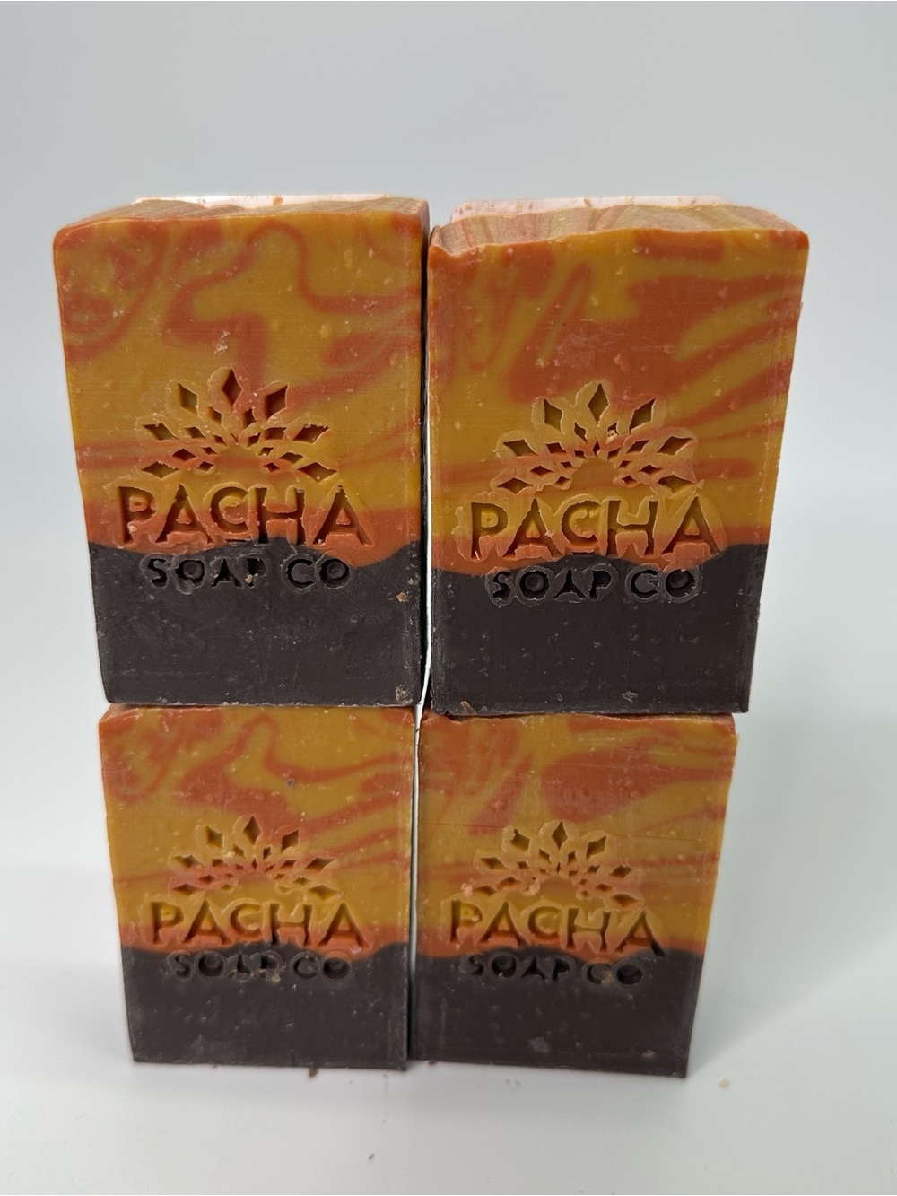 Pacha Soap Co Campfire Cedarwood Charcoal Bar Soap 4 oz Lot of 4